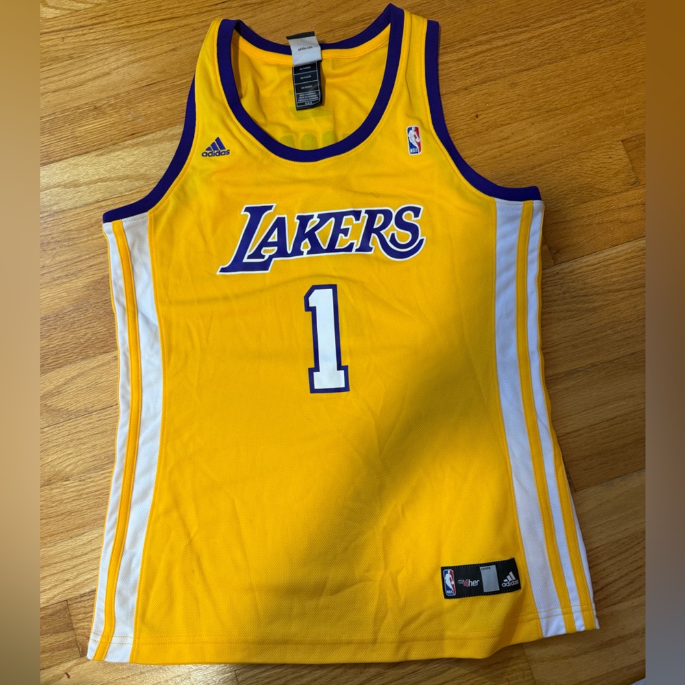Unisex Adidas Lakers Yellow Basketball Jersey